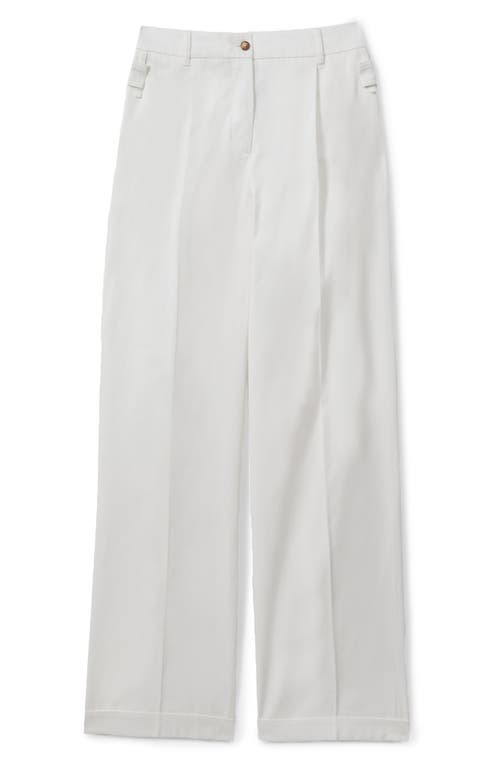 Reiss Harper Wide Leg Trouser In White