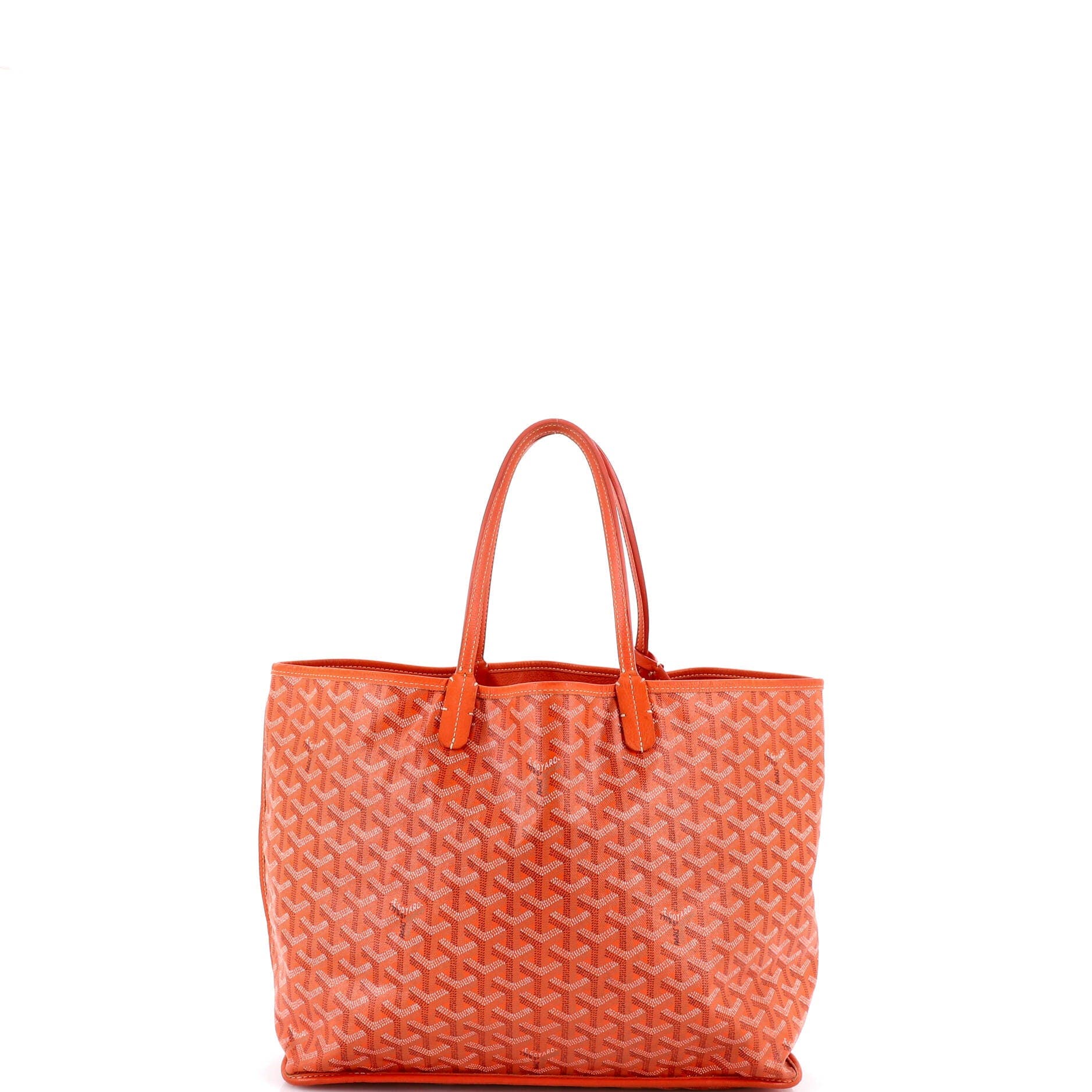 Pre-Owned Goyard Anjou Reversible Tote Coated Canvas PM, Alternate, color, White