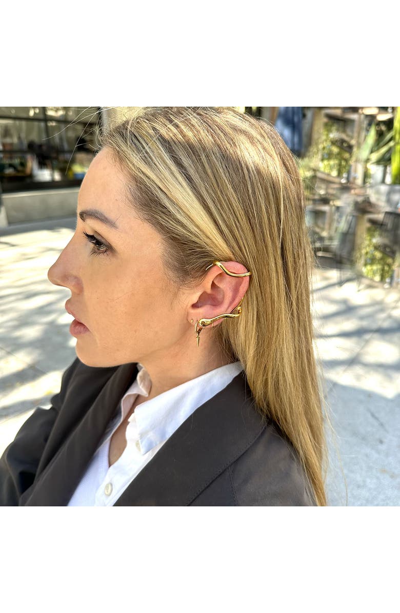 Outofoffice Modern Gold Ear Cuff Luxe, Alternate, color, Gold