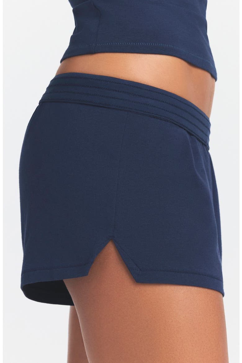 Stretch Cotton Jersey Shorts, Alternate, color, NAVY