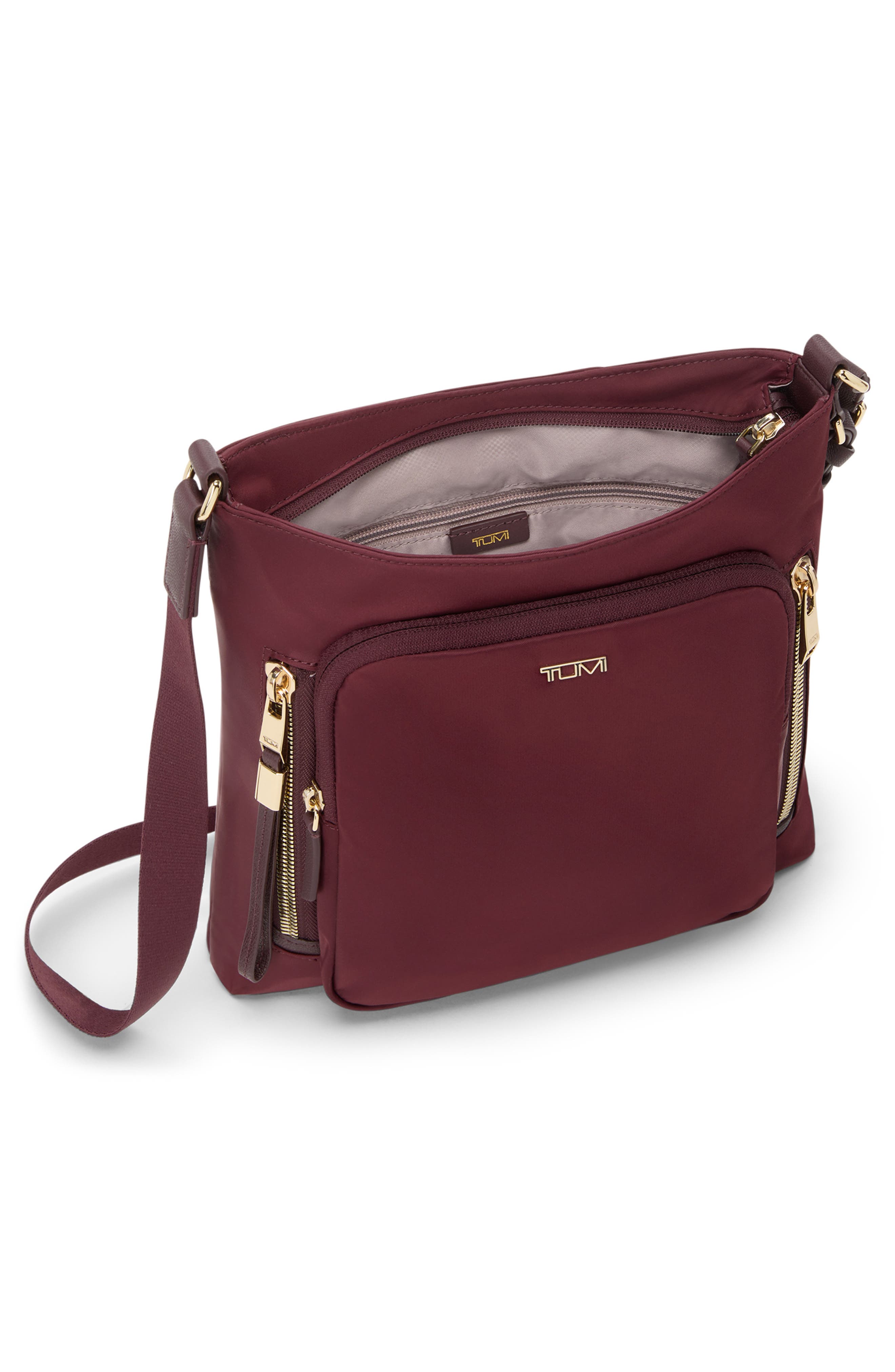 Voyageur Tyler Nylon Crossbody Bag, Alternate, color, WINE
