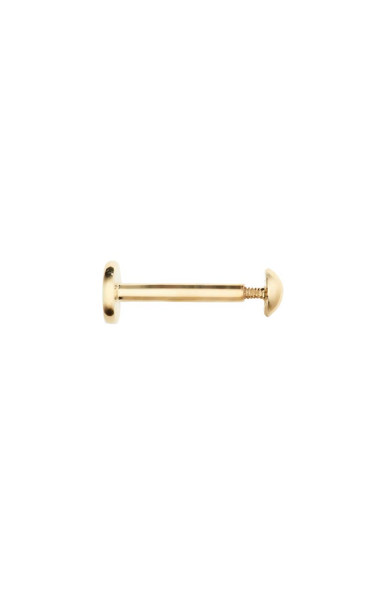 Monica Vinader Nura Mini Pebble Single Flat Back Stud, Alternate, color, Gold
