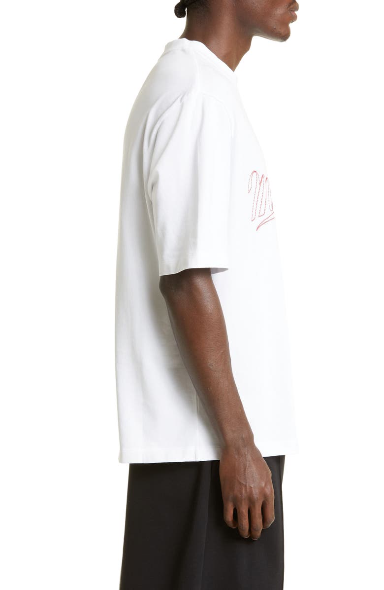 Moncler Embroidered Logo Cotton Pocket tee, Alternate, color, 