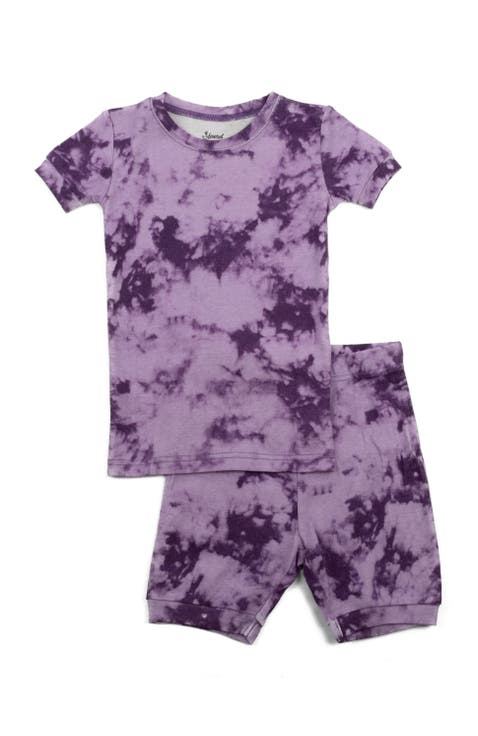 Kids Short Sleeve Cotton Tie Dye Matching Family Pajamas (Toddler, Little Kid & Big Kid)