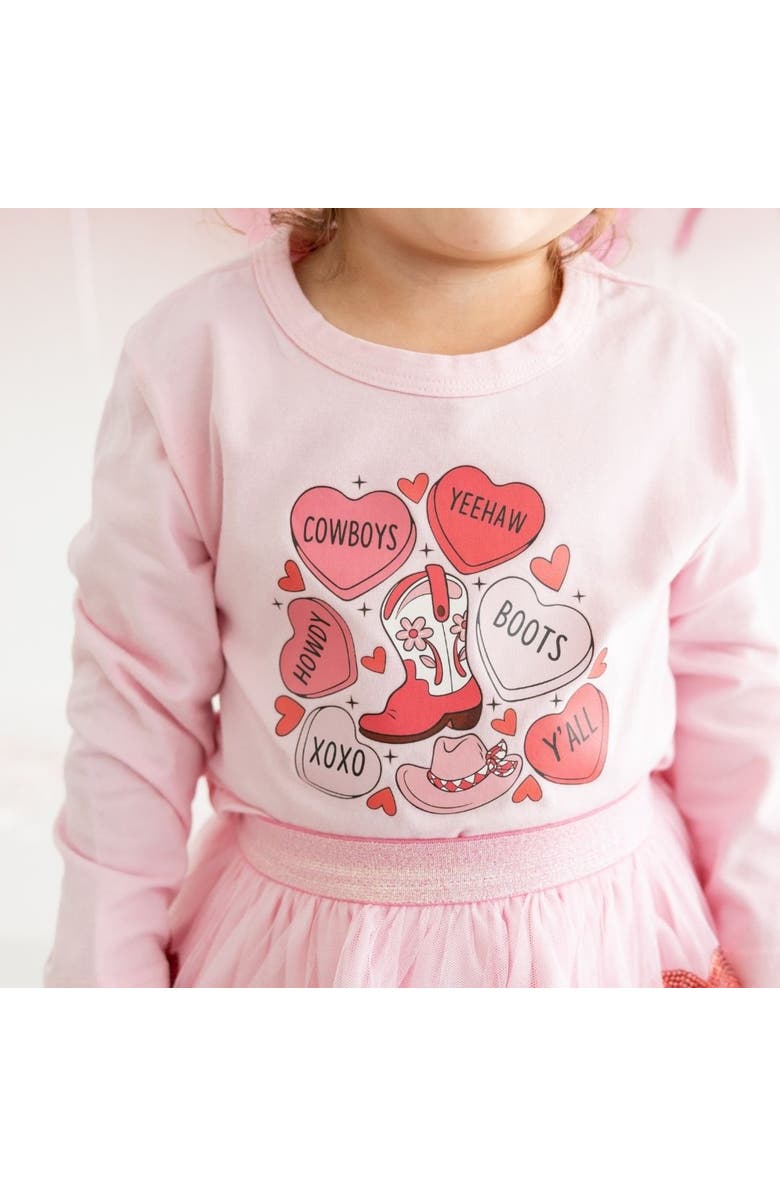 Sweet Wink Howdy Valentine's Day Long Sleeve Shirt, Alternate, color, 