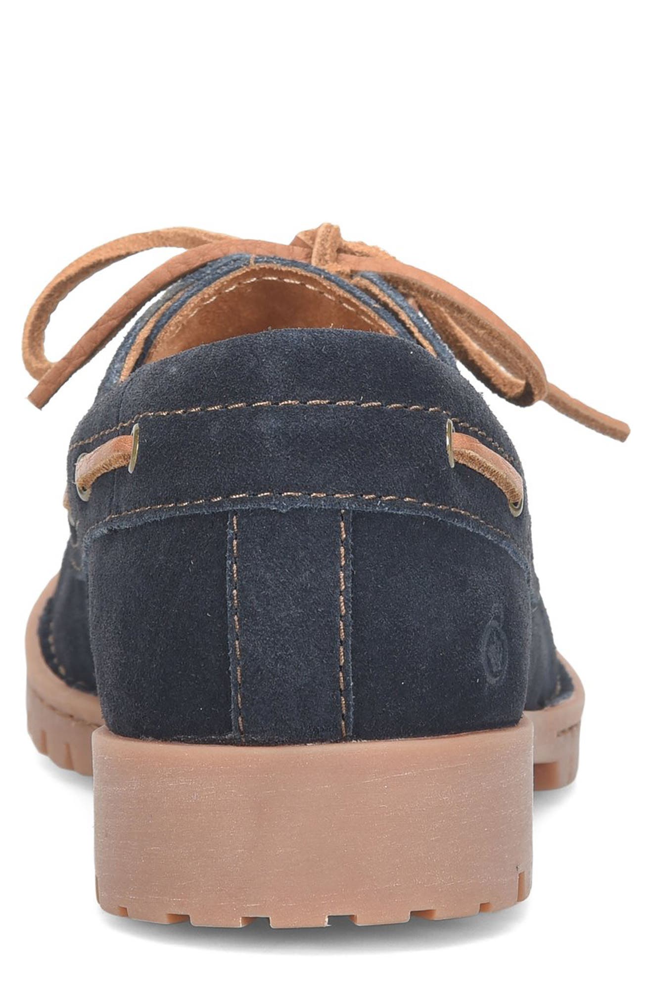 Børn Explorer Boat Shoe, Alternate, color, Navy Suede
