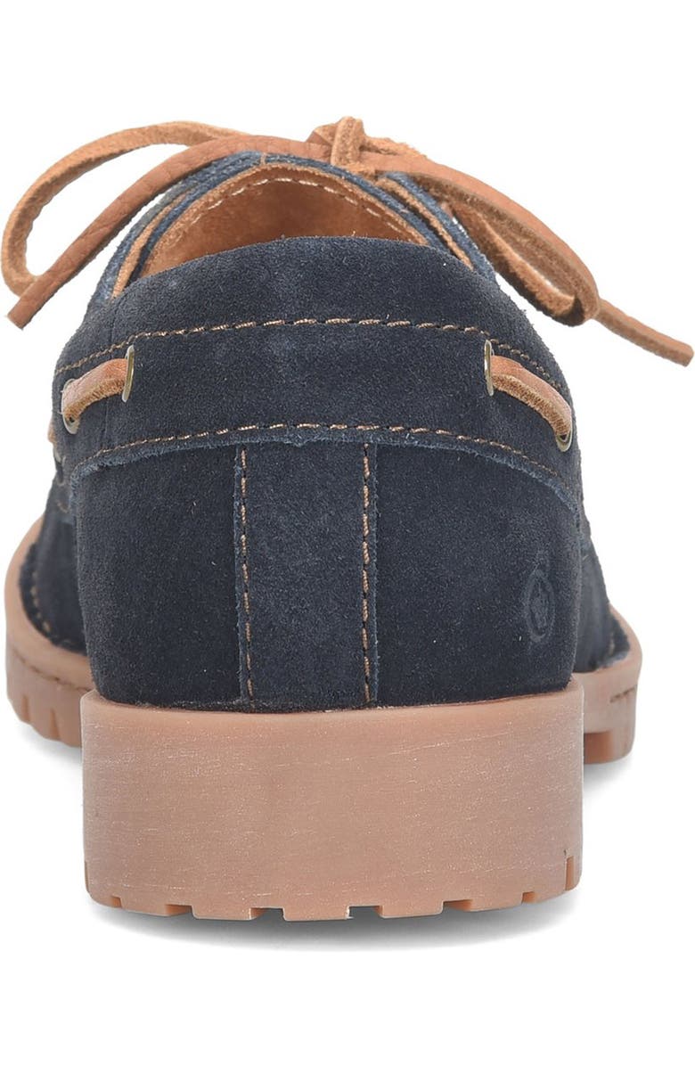 Børn Explorer Boat Shoe, Alternate, color, Navy Suede