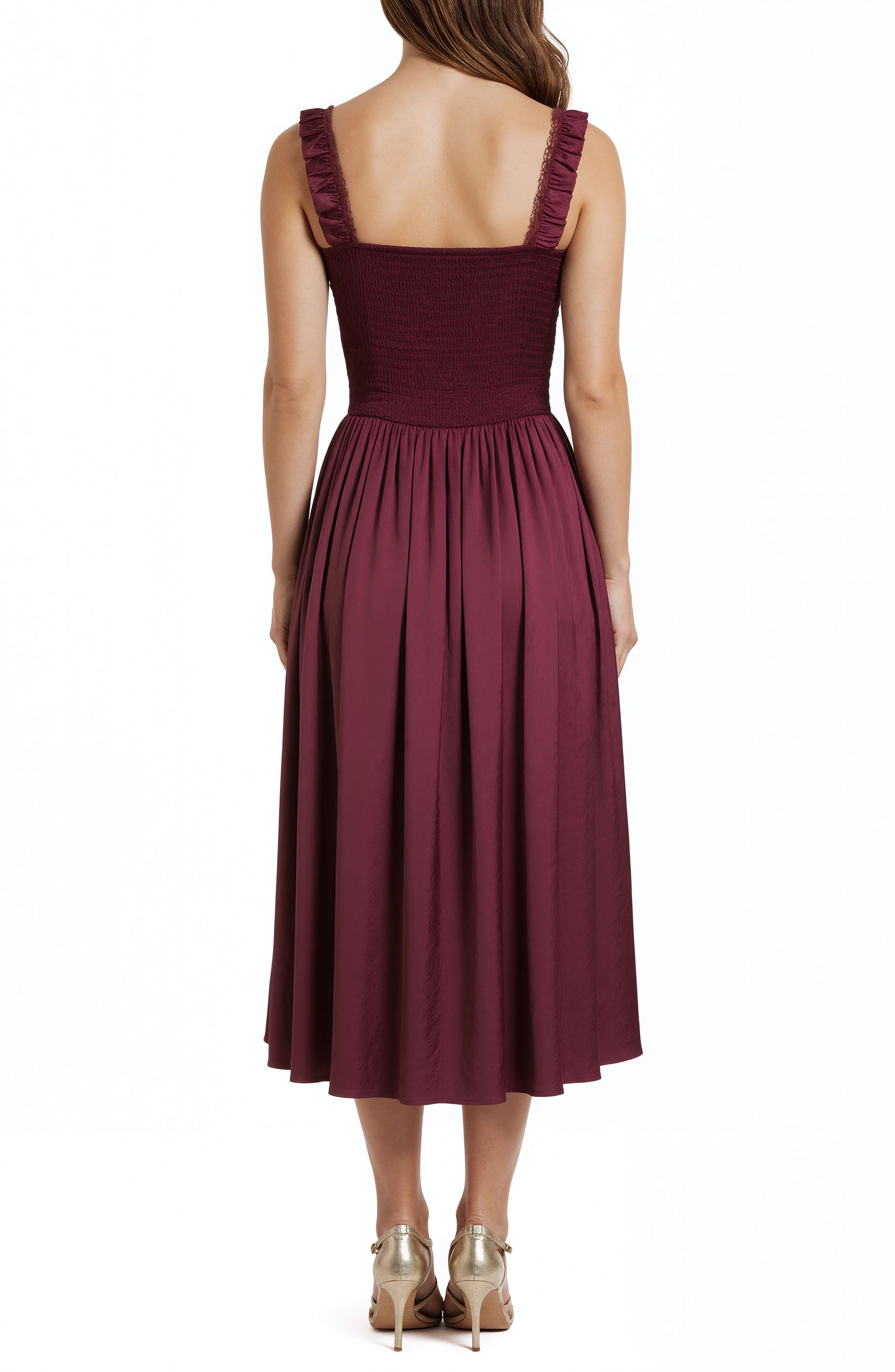 Corset Bodice Satin Dress - image 2