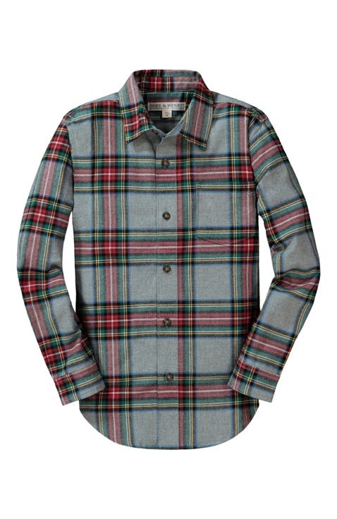 Baby Boys' Organic Flannel Shirt, Infant