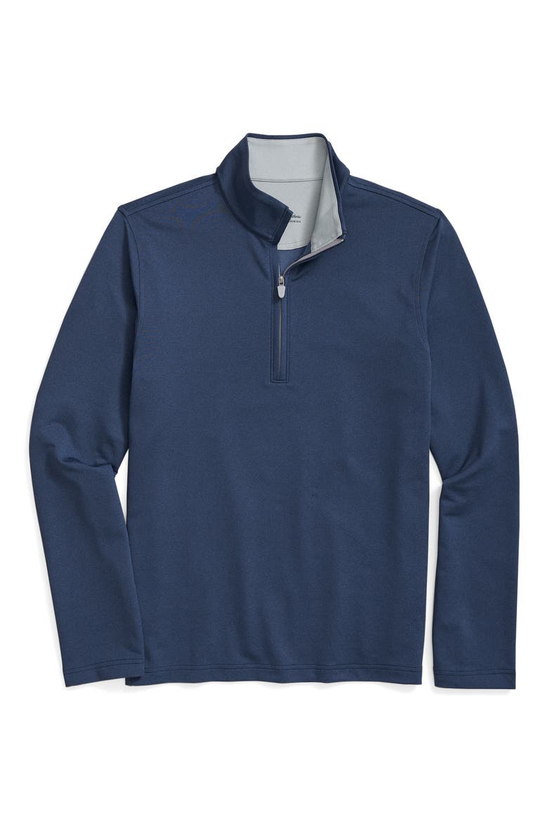 Half Zip Pullover, Alternate, color, NAVY HEATHER