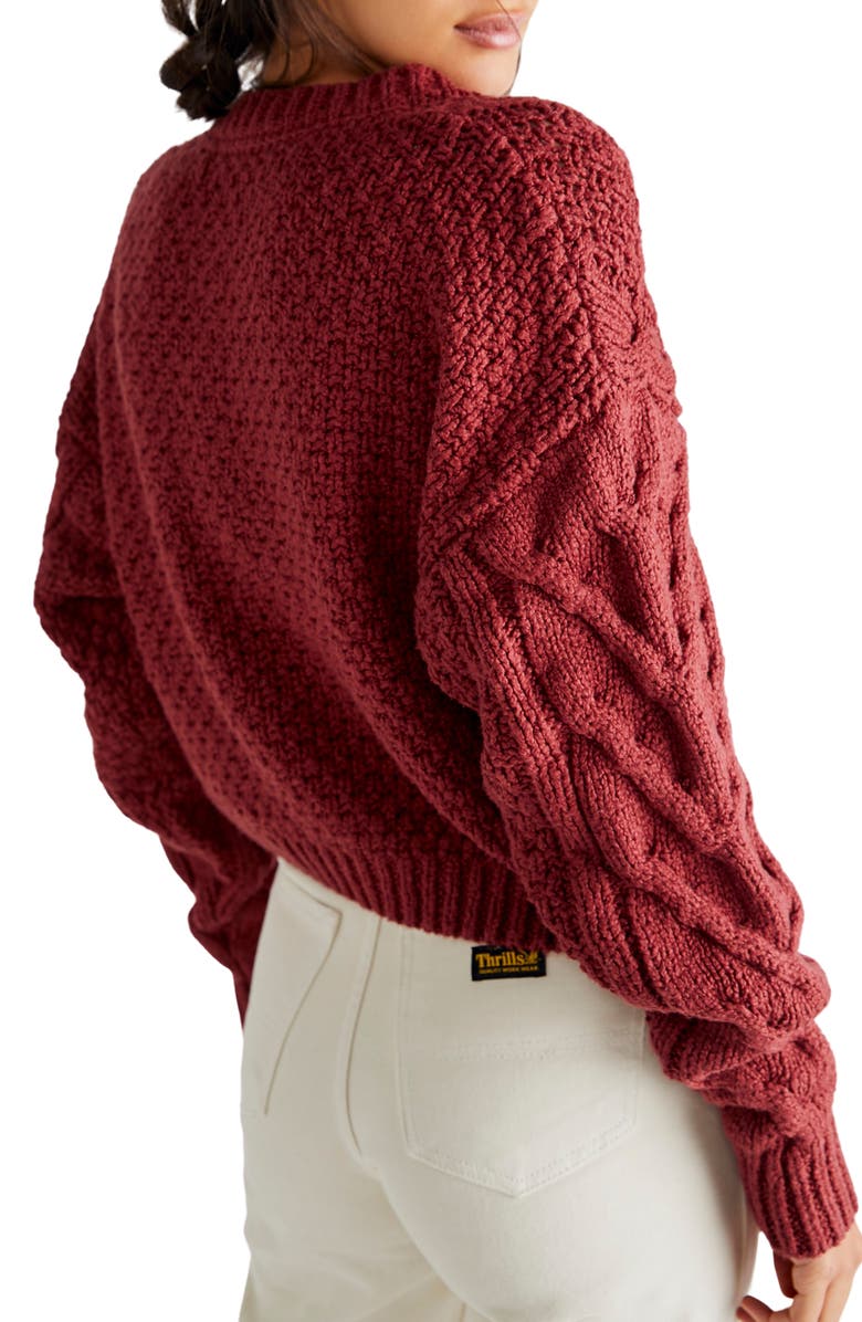 Bonfire Cable Knit Cardigan