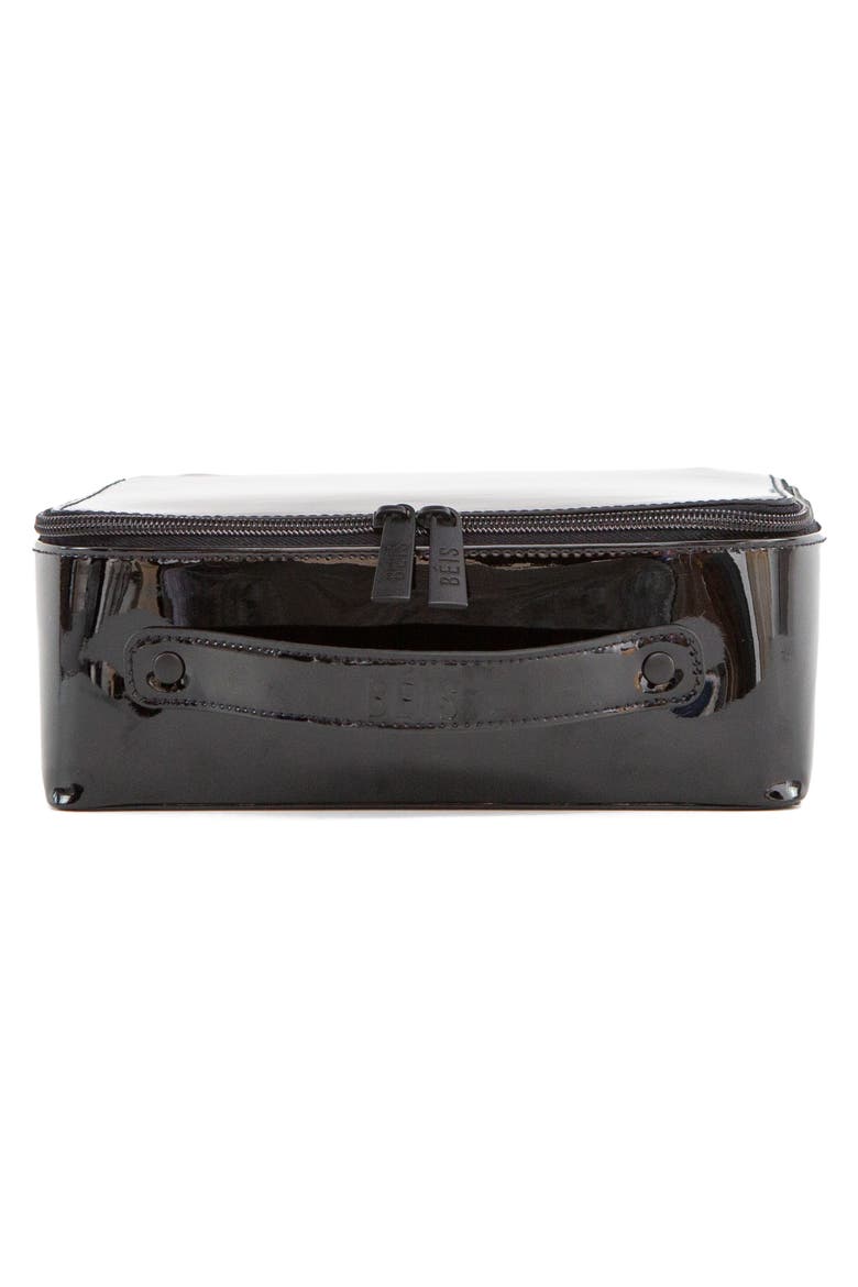 Travel Cosmetics Case, Alternate, color, BLACK