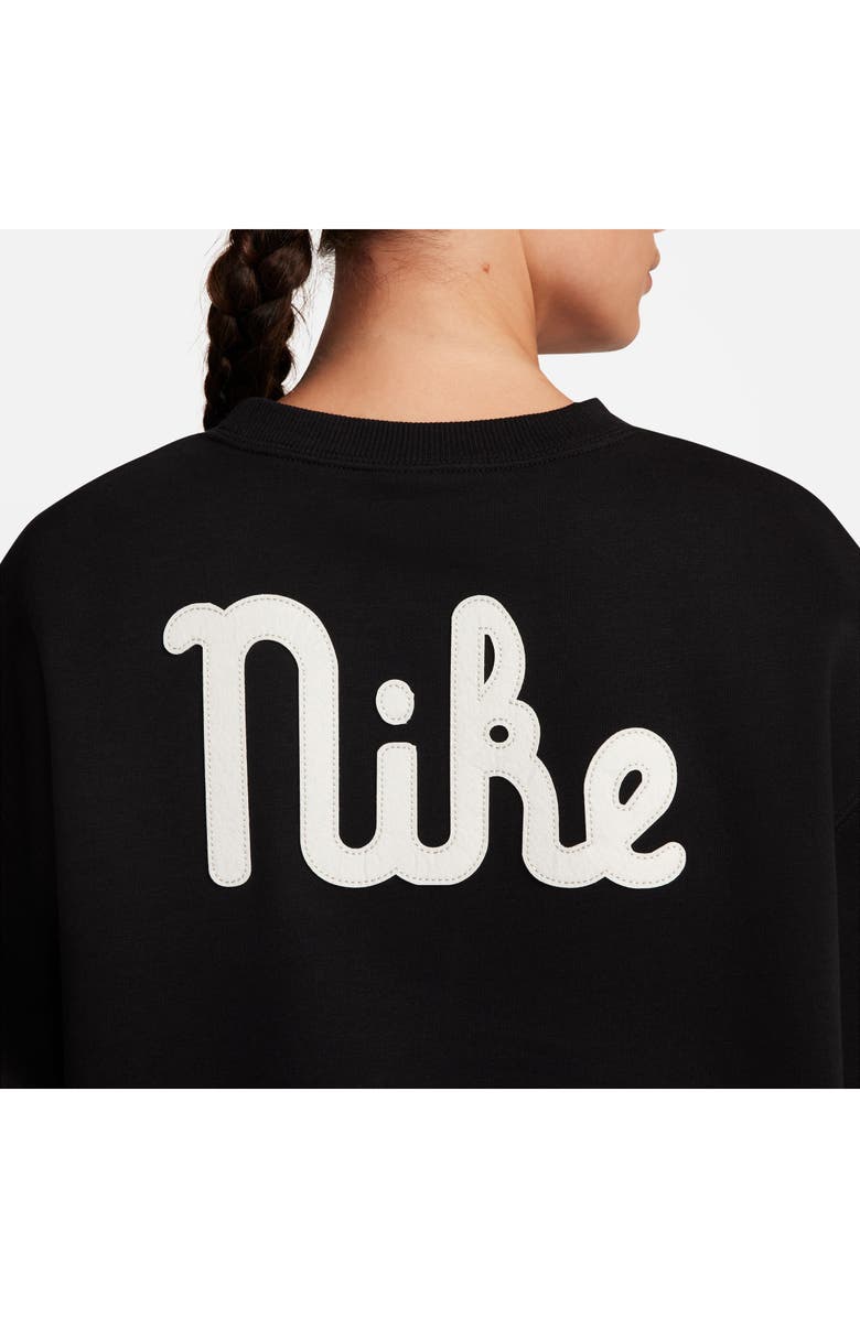 Nike Phoenix Fleece Campus Oversize Crewneck Sweatshirt, Alternate, color, 