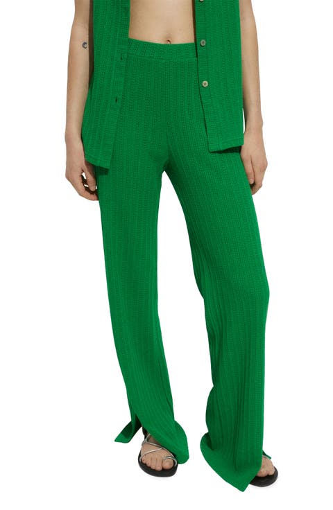 Open Stitch Sweater Pants