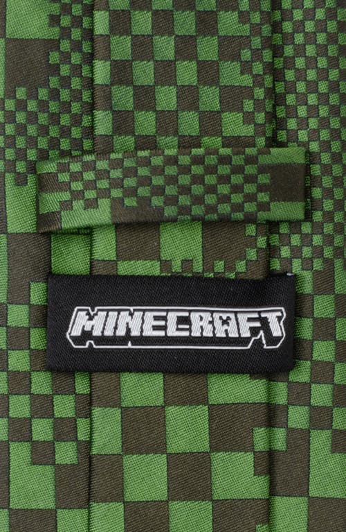Cufflinks, Inc . Minecraft Hidden Creeper Silk Tie In Multi