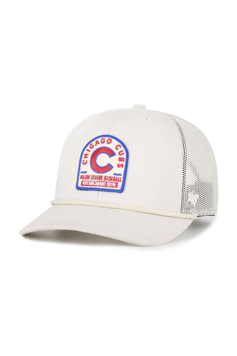 Men's '47 Cream Chicago Cubs Gravestone Adjustable Trucker Hat, Main, color, Cream