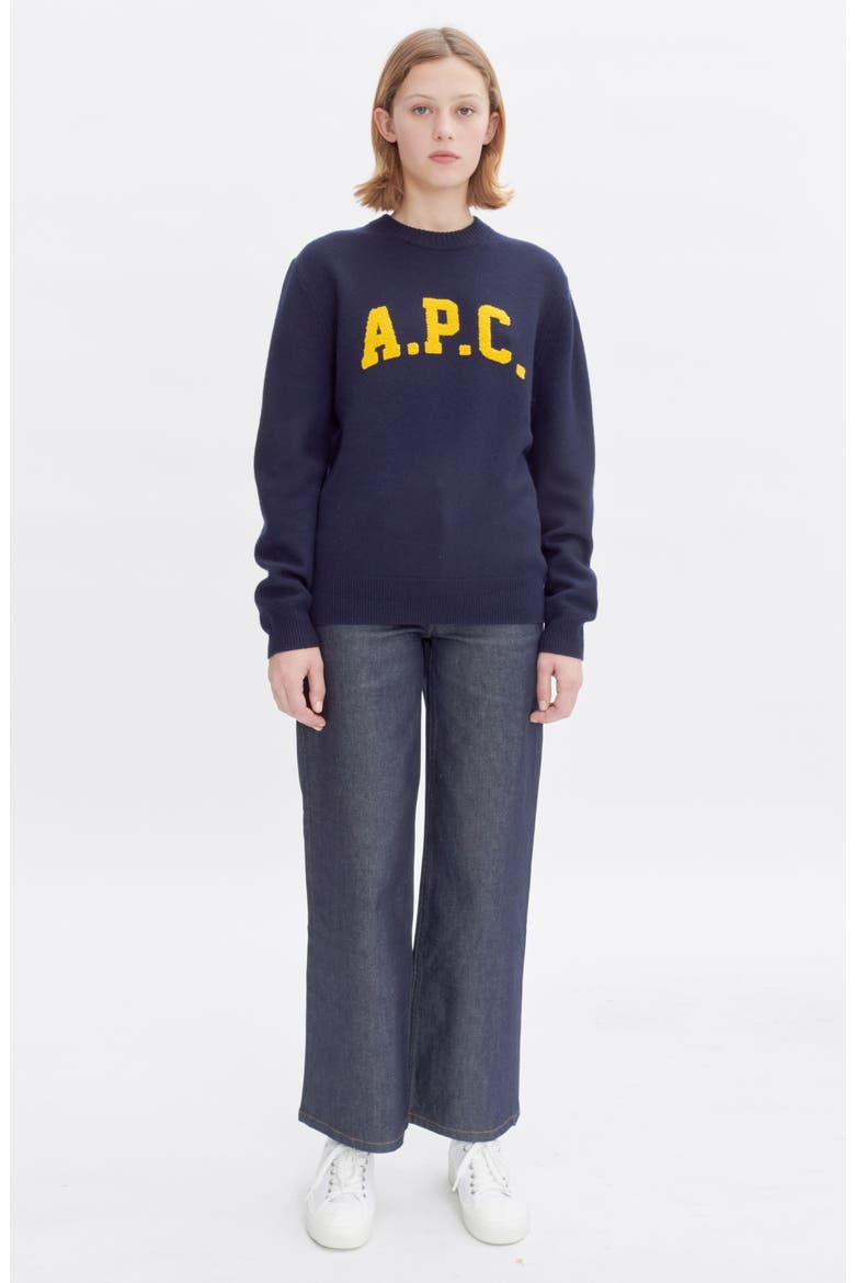 Joshua Merino Wool Sweater, Alternate, color, DARK NAVY