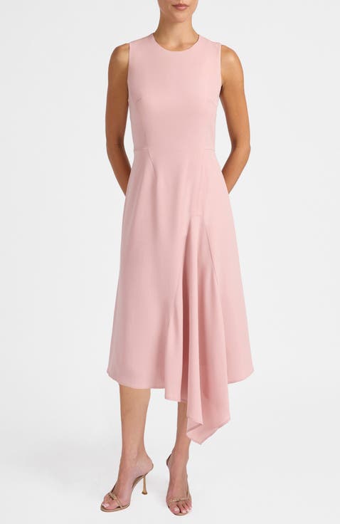 Kayla Sleeveless Asymmetric Fit and Flare Dress