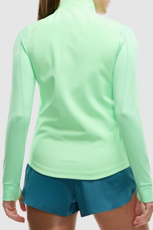 Peloton Padded Full Zip Run Vest In Green