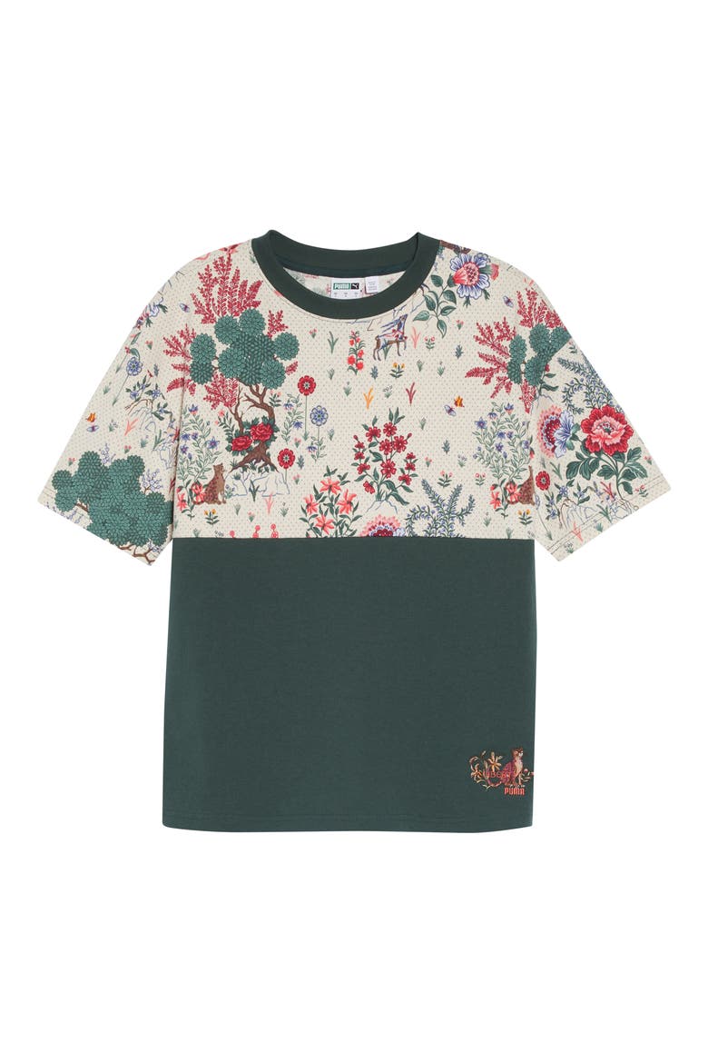 x Liberty Allover Print T-Shirt, Alternate, color, GREEN GABLES