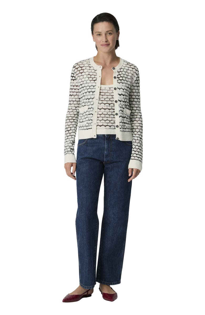 Missoni Cashmere And Viscose Cardigan With Contrast Trim, Main, color, Green& Brown