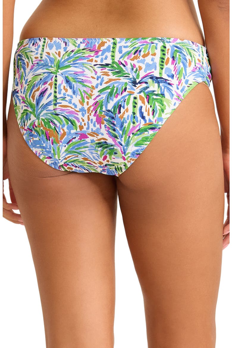 Poolside Palms UPF 50+ Hipster Bikini Bottoms, Alternate, color, FOUR LEAF CLOVER
