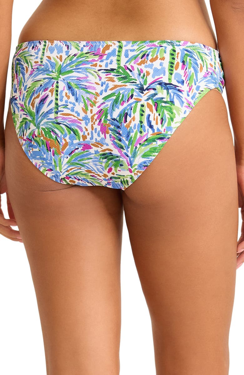 Tommy Bahama Poolside Palms UPF 50+ Hipster Bikini Bottoms, Alternate, color, Four Leaf Clover
