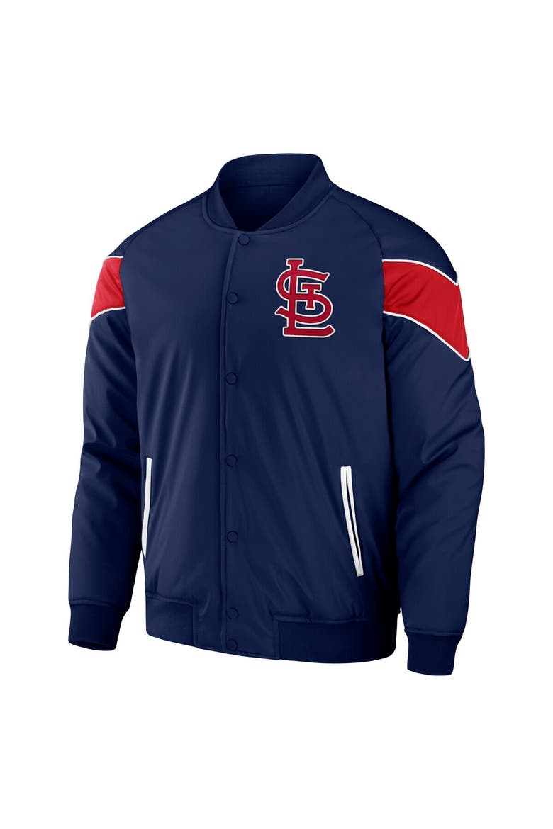 Men's Darius Rucker Collection by Fanatics Navy St. Louis Cardinals Baseball Raglan Full-Snap Jacket, Alternate, color, Navy