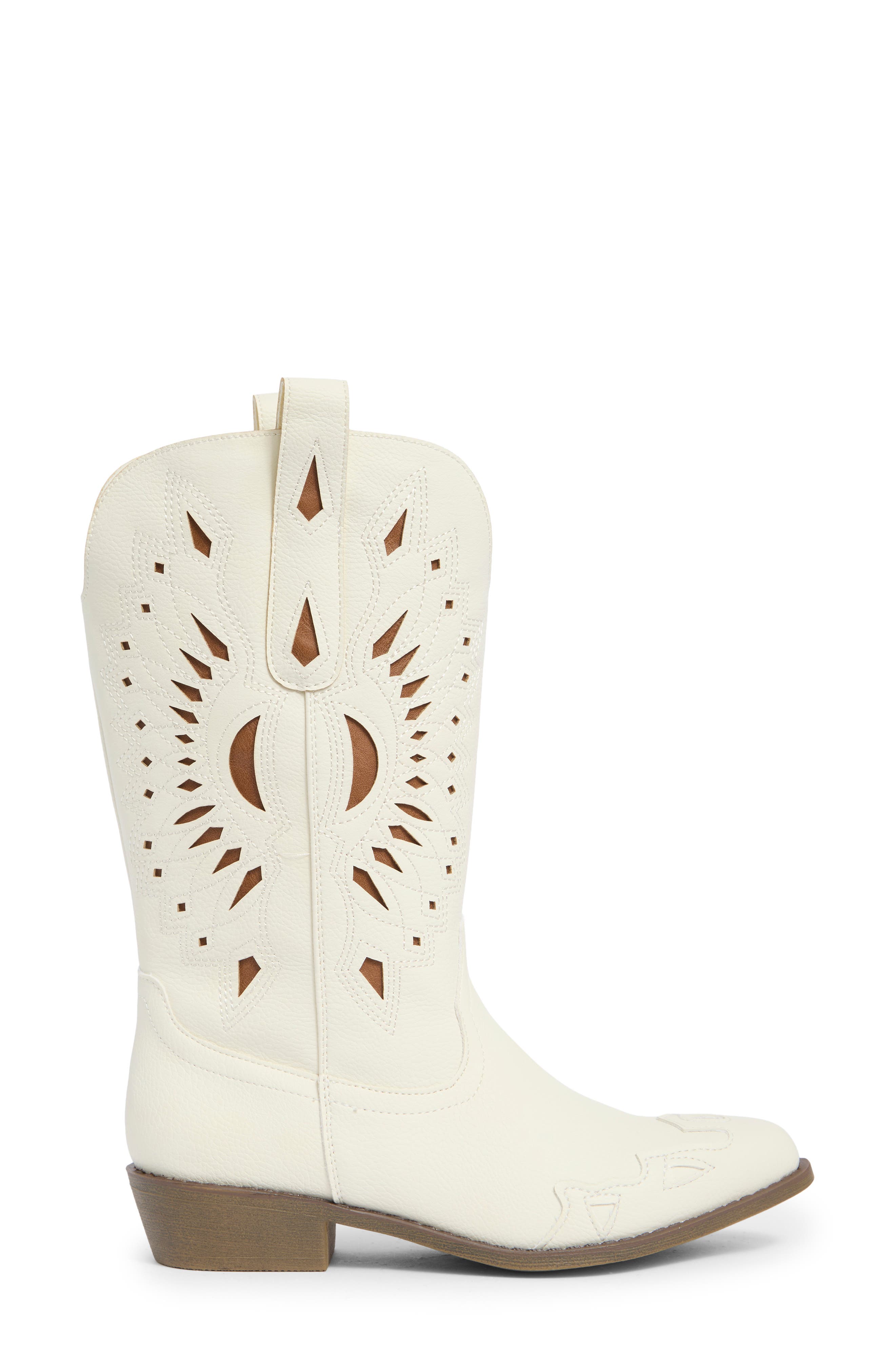 Western Boot, Alternate, color, CREAM/ TAN