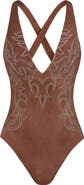 L'AGENCE Lexie Bolero One-Piece Swimsuit