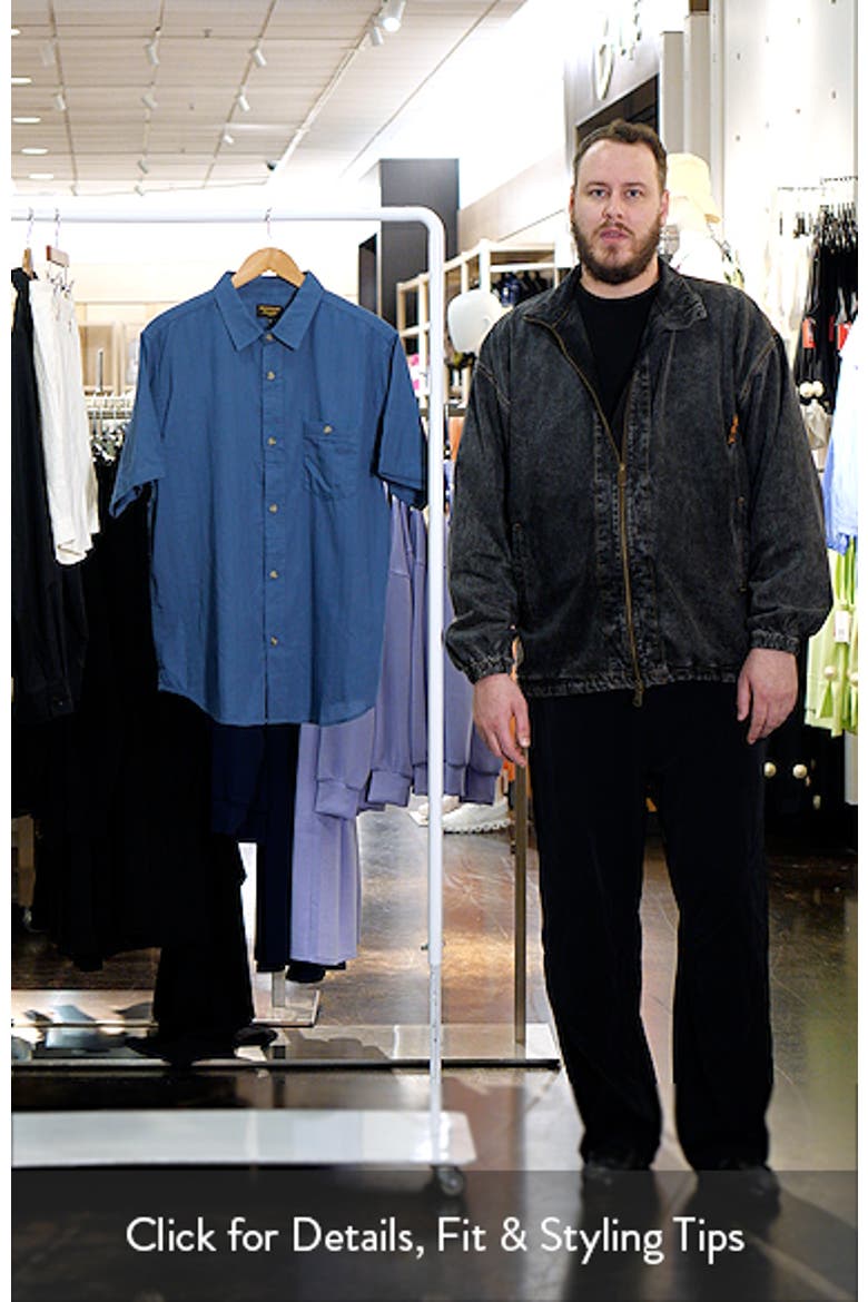 Caldera Stripe Jacquard Short Sleeve Button-Up Shirt video
