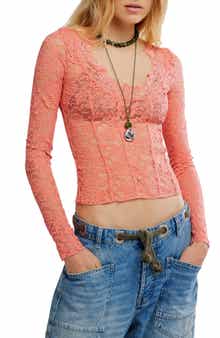 Free People All Night Long Lace Top