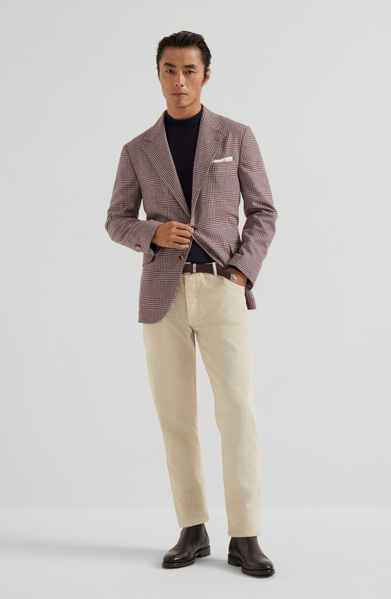 Brunello Cucinelli Garment-dyed trousers, Alternate, color, Buff