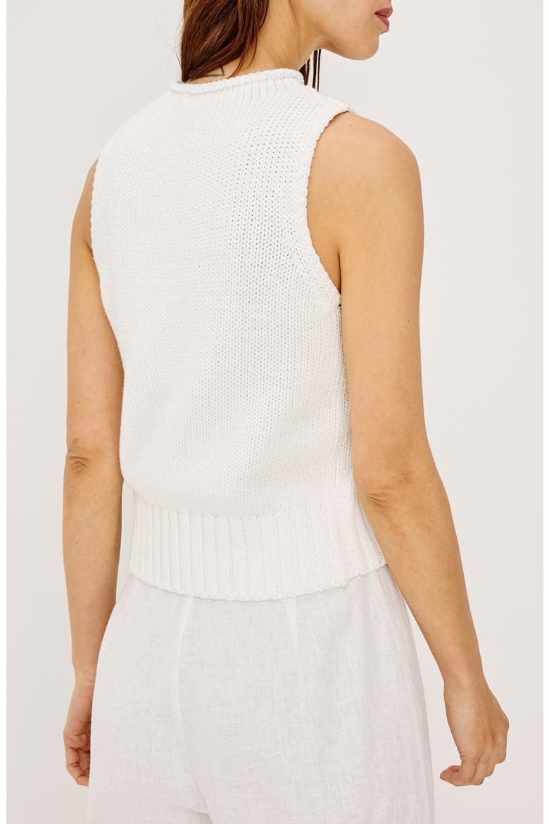 Bondi Sleeveless Sweater, Alternate, color, WHITE
