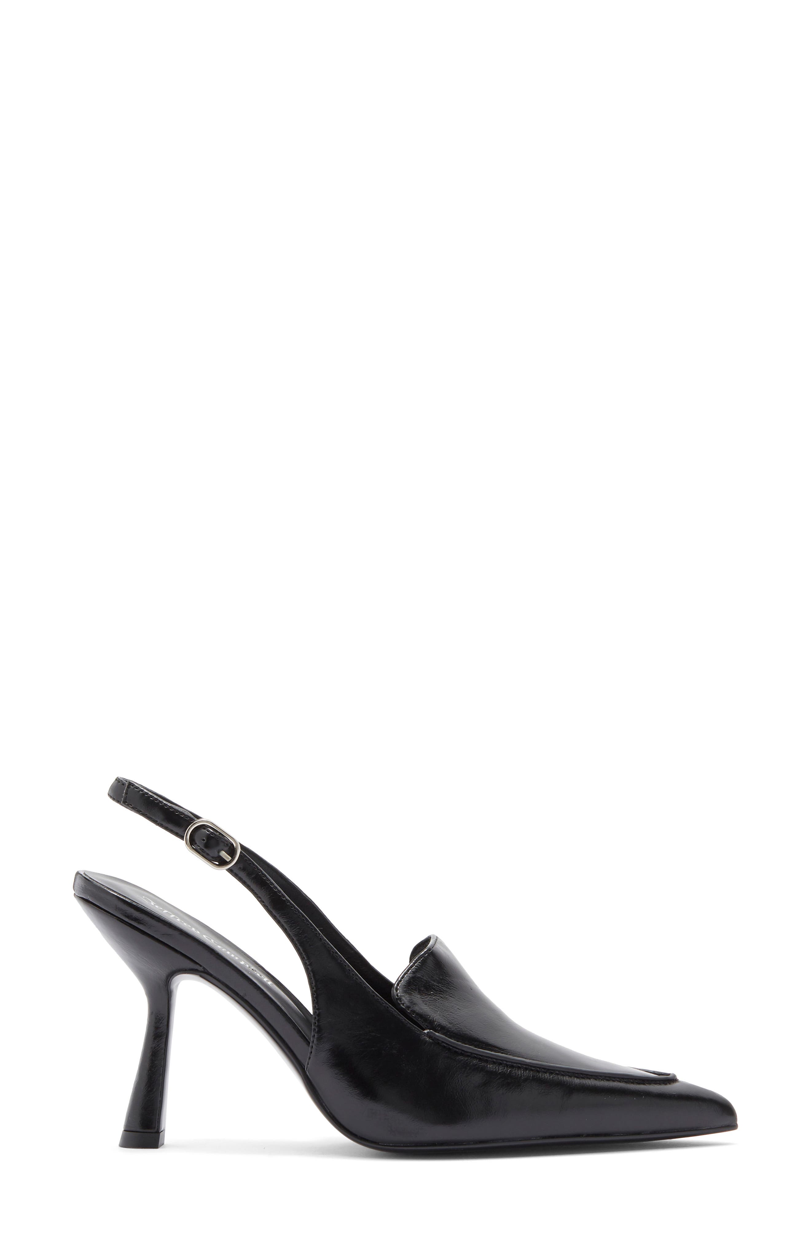 Jeffrey Campbell Acclaimed Pointed Toe Pump, Alternate, color, Black Crinkle