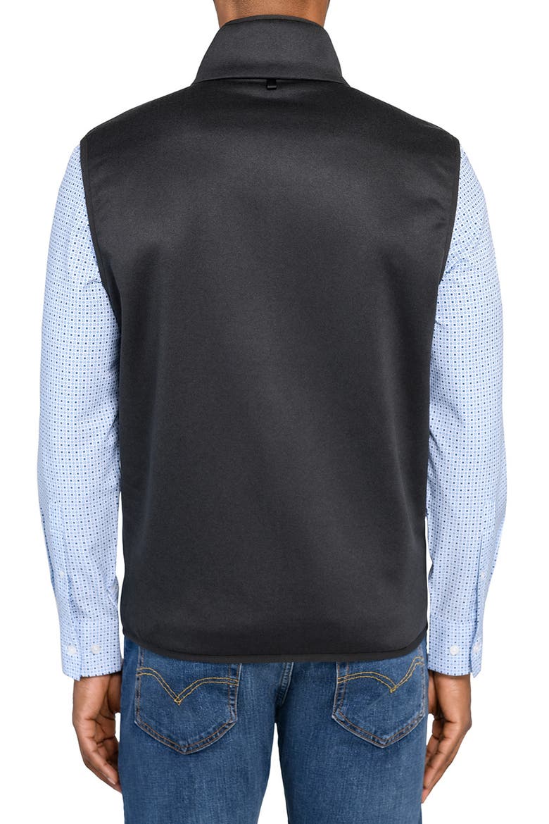 Solid Fleece Vest, Alternate, color, BLACK
