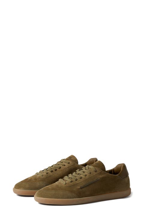 Olive Green 232 Suede Low Top Sneaker (Men)