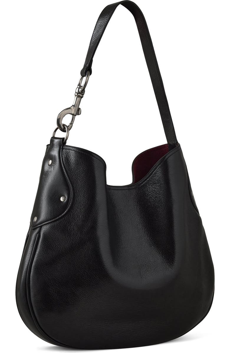 Mulberry Hackney Shoulder Bag, Alternate, color, Black