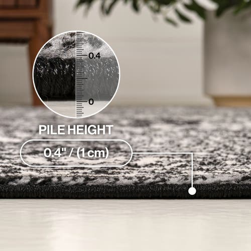 Jonathan Y Modern Persian Vintage Medallion Area Rug In Black