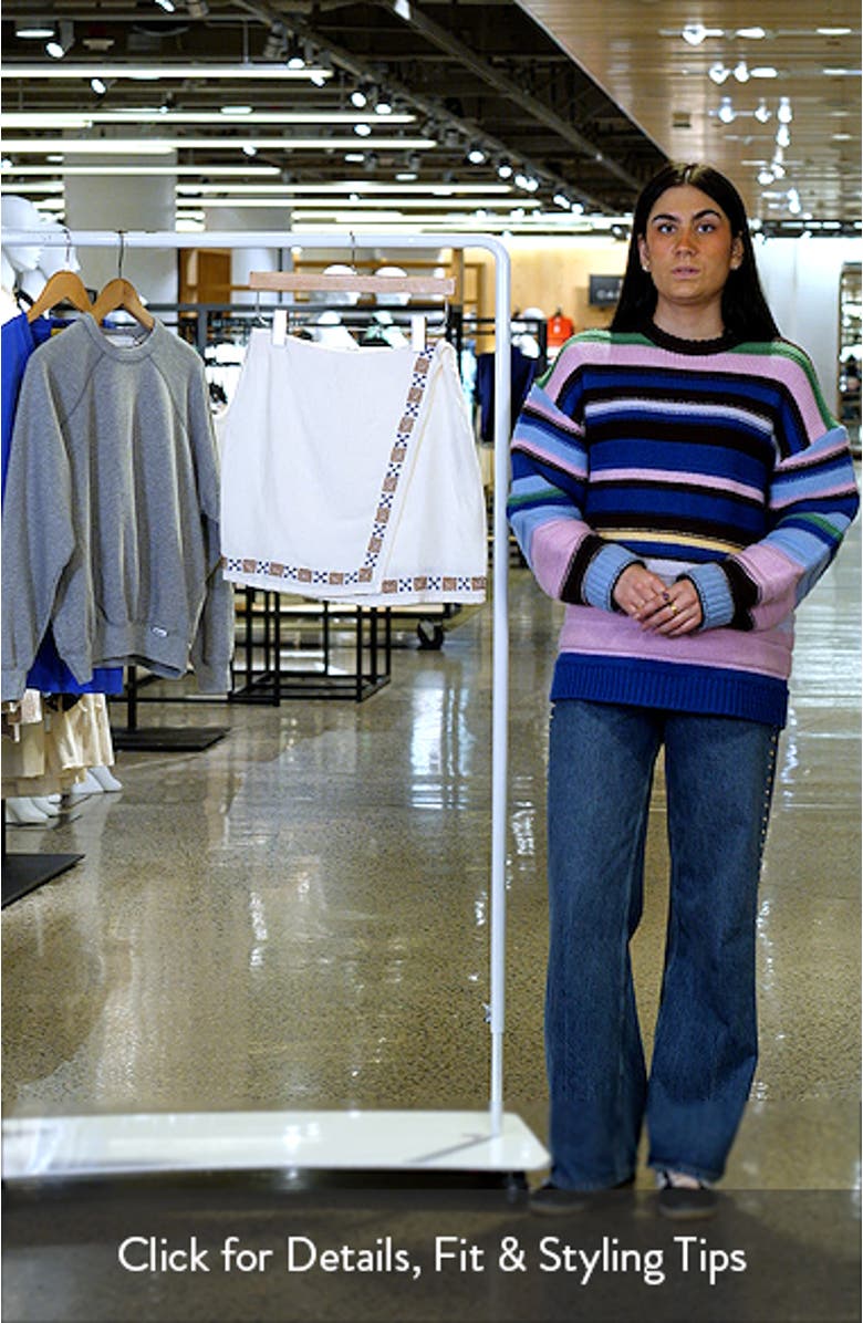 San Carlos Embroidered Linen Blend Miniskirt, sales video thumbnail