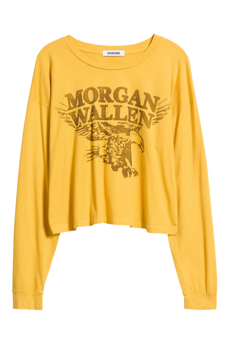 Morgan Wallen Eagle Graphic Long Sleeve T-Shirt, Alternate, color, YELLOW HONEY