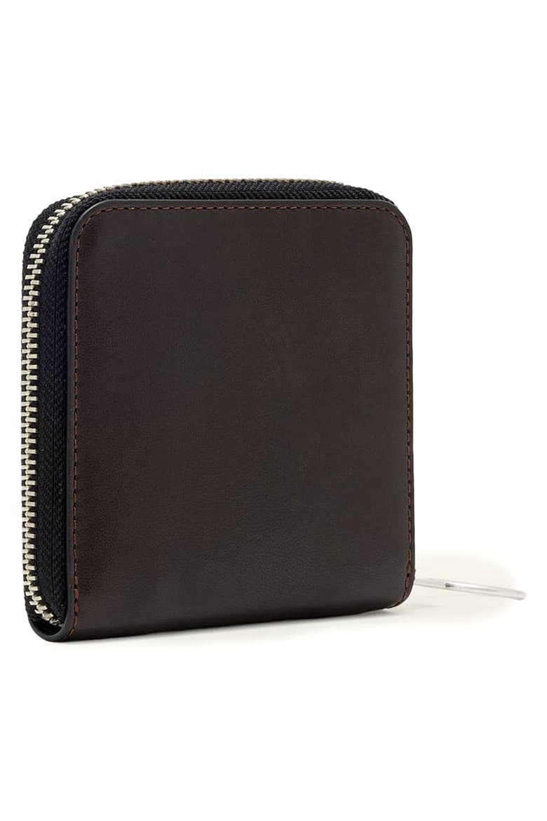 Arlo Leather Zip Wallet, Alternate, color, BITTER BROWN