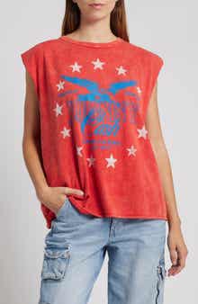 Daydreamer Johnny Cash Cotton Graphic Muscle Tank