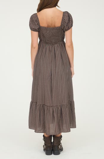 Puff Sleeve Maxi Dress