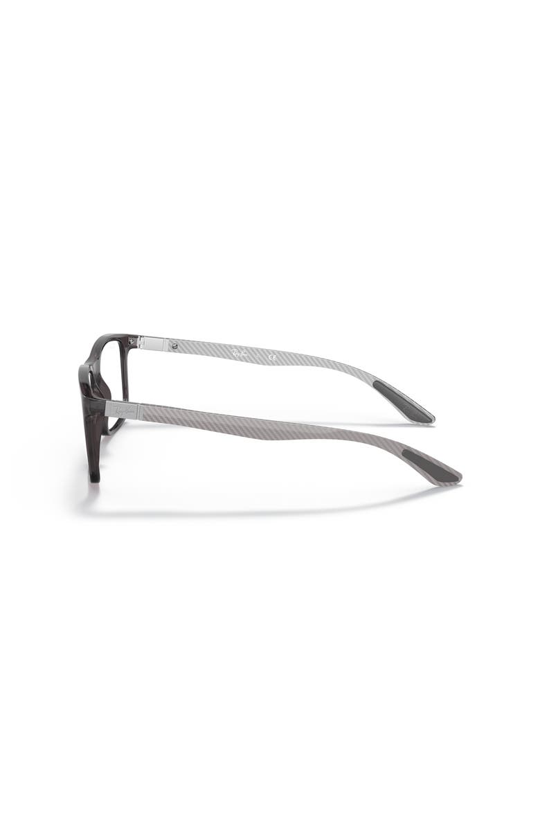 Ray-Ban 55mm Rectangle optical glasses, Alternate, color, Grey