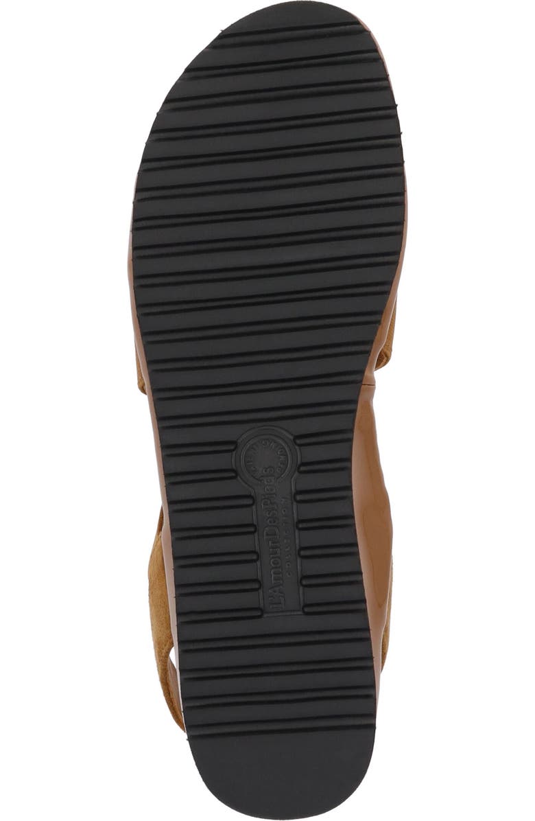 L'Amour des Pieds Aizling Ankle Strap Sandal, Alternate, color, Coffee