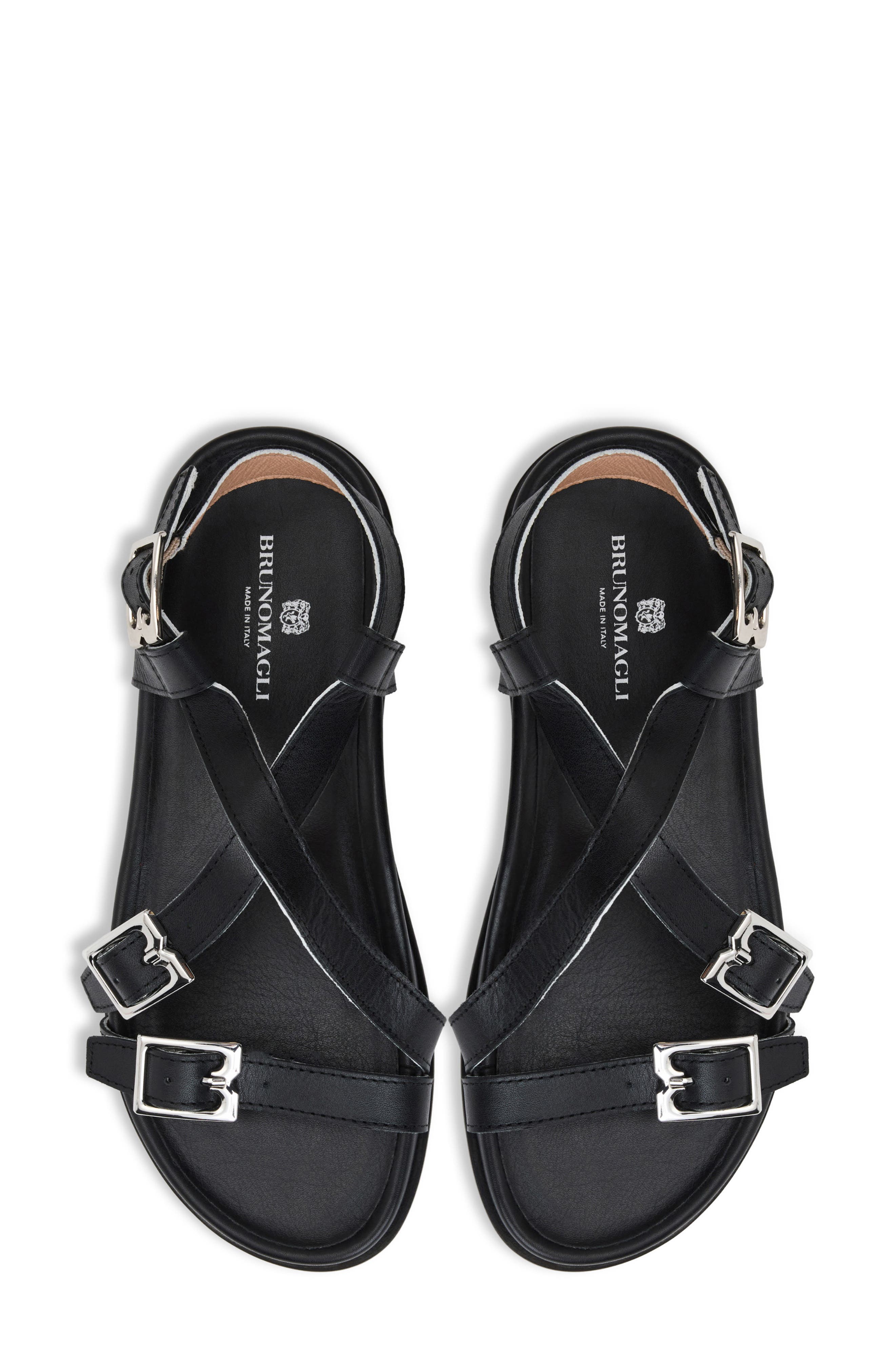 Bruno Magli Gianna Slingback Sandal, Alternate, color, Black Nappa