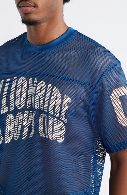 Billionaire Boys Club Varsity Mesh Graphic Jersey In Blue