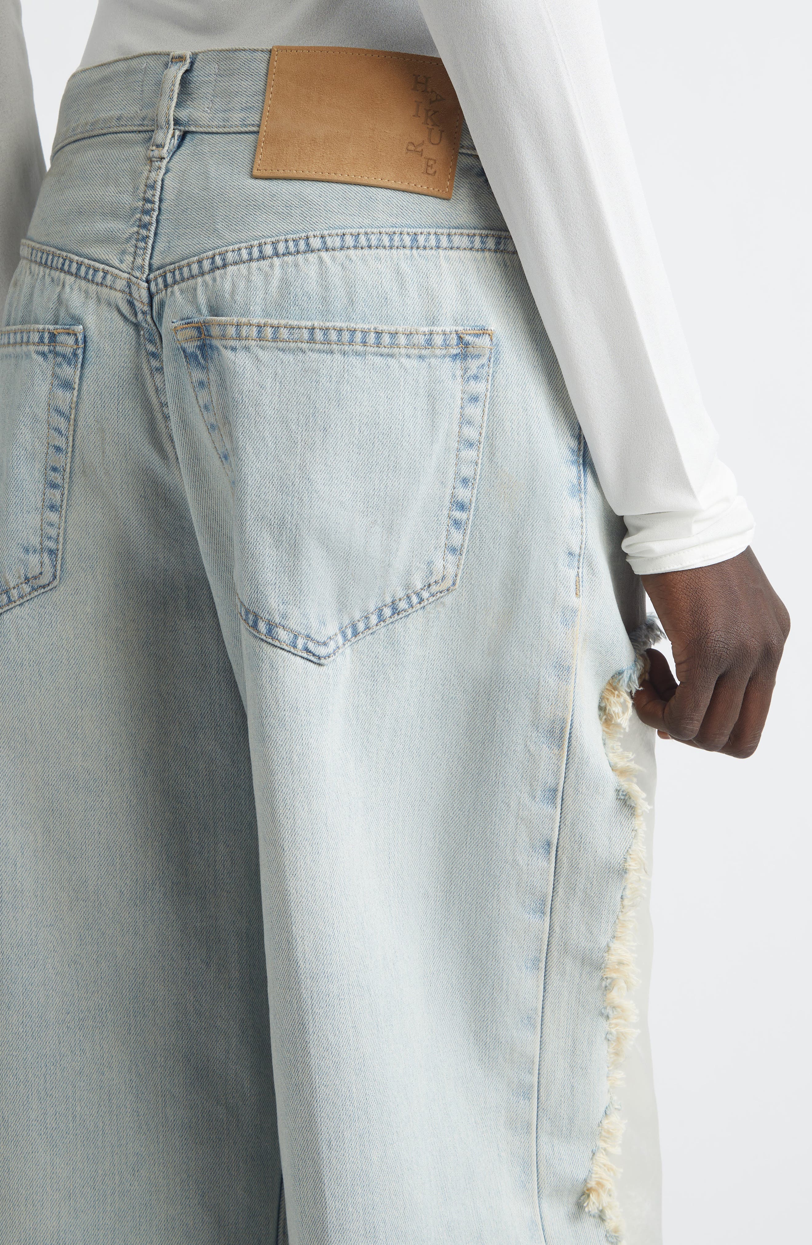 Haikure Bonnie Destroyed Wide Leg Jeans (Women) | Nordstrom