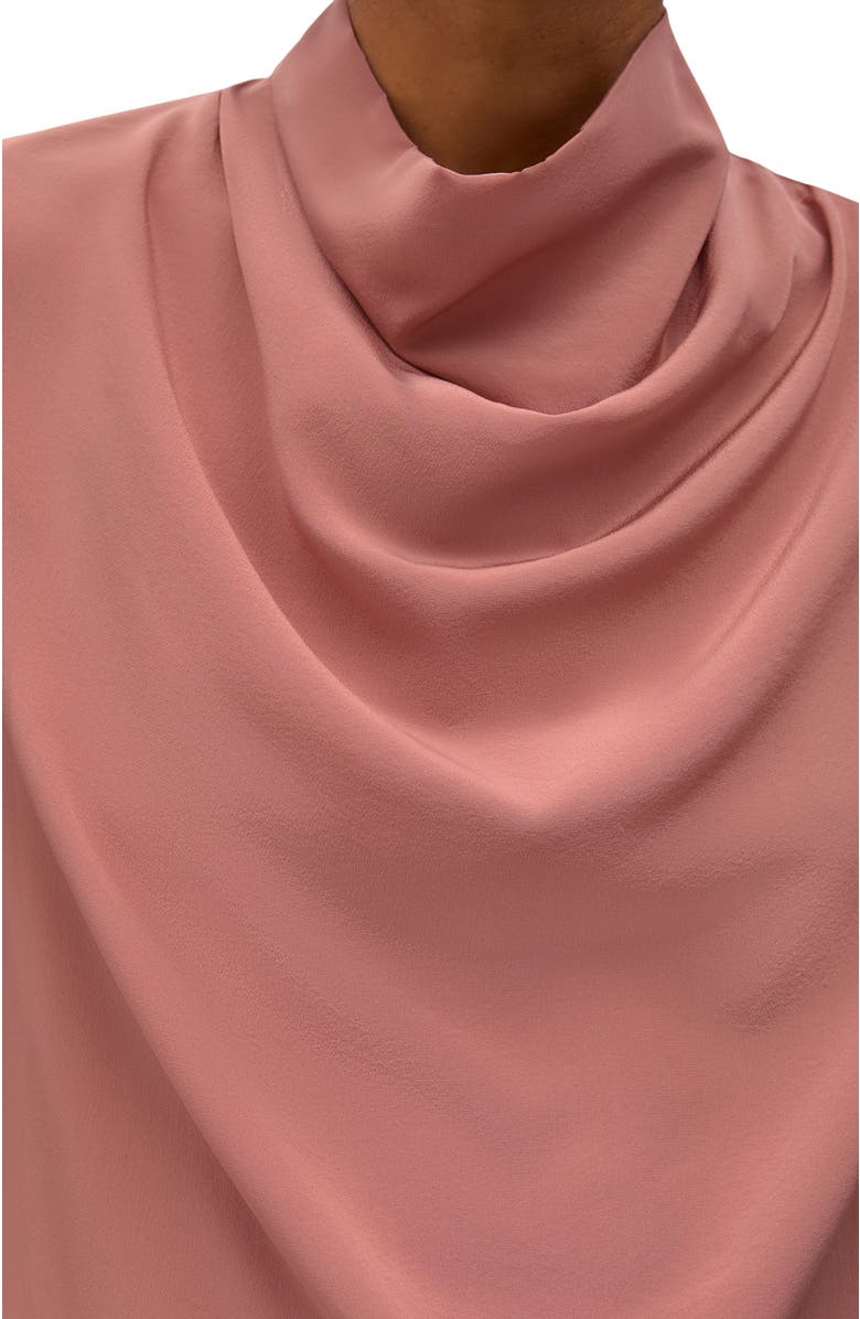 Another Tomorrow Silk Draped Top, Alternate, color, Canyon